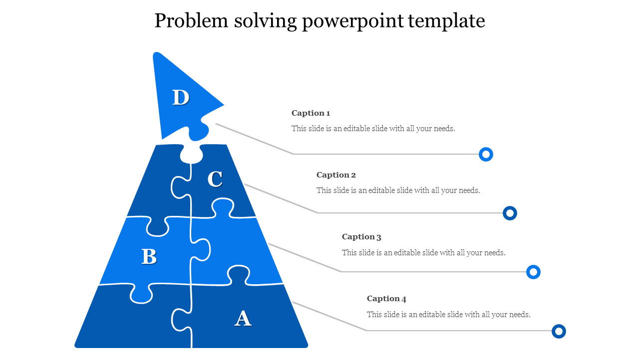 problem solving powerpoint template-Blue